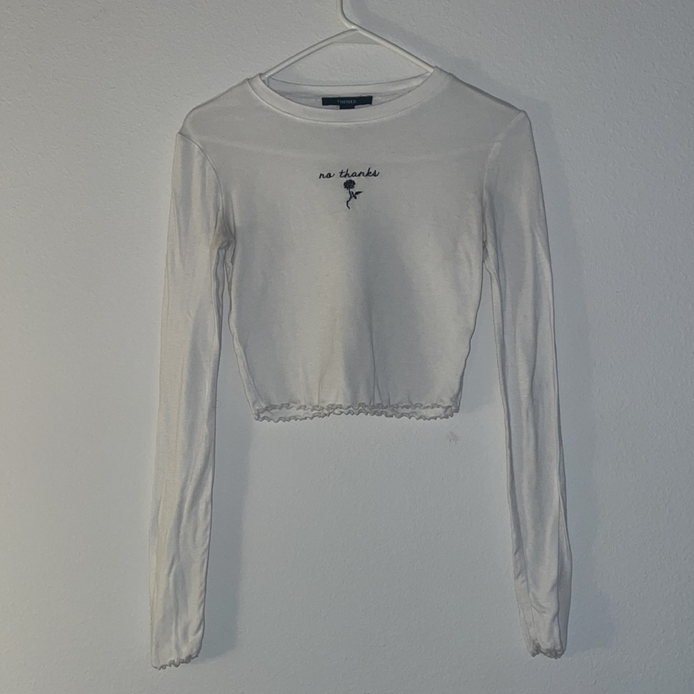 purchased from forever21 love this long sleeve top but it just sits in my closet